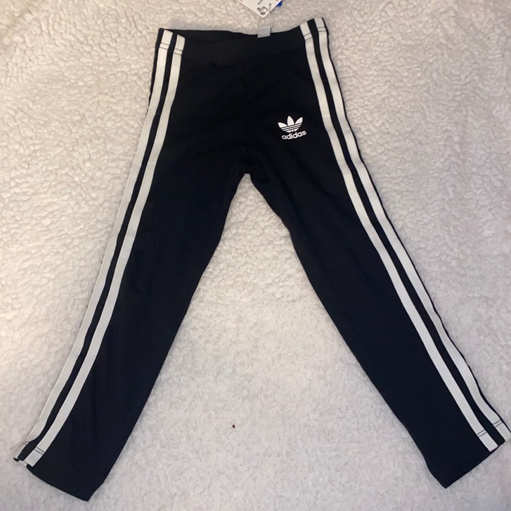 Toddler girl 4T Black Adidas leggings with tags